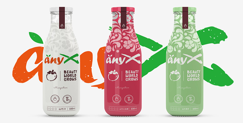 anyX山竹汁果汁︱包裝設計